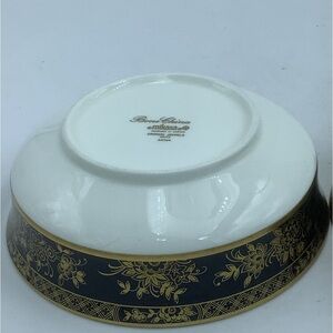 Two Mikasa Black Onyx Crown Jewels Bowls